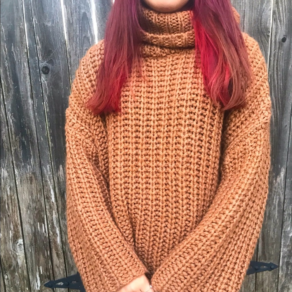 Brown wool sweater